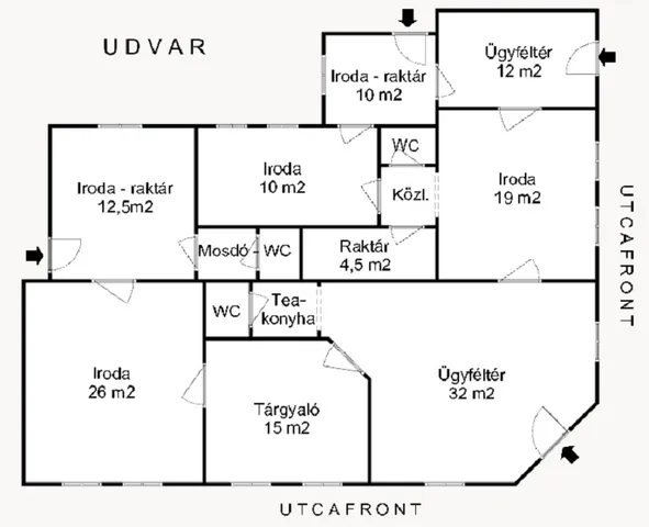 Eladó kereskedelmi és ipari ingatlan Szeged, Belváros 150 nm