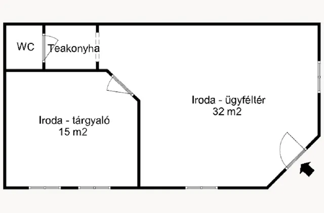 Eladó kereskedelmi és ipari ingatlan Szeged, Belváros 53 nm