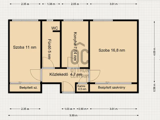 Eladó lakás Lenti 49 nm