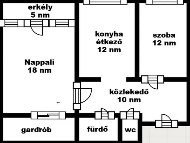 Eladó lakás Budapest III. kerület 60 nm