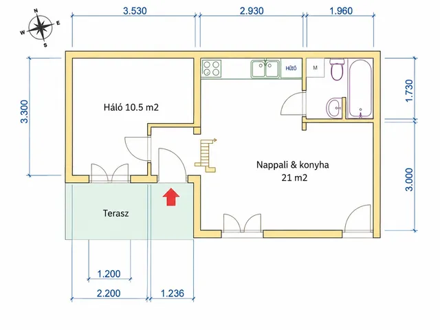 Kiadó lakás Budapest XI. kerület, Bártfai utca 36 nm