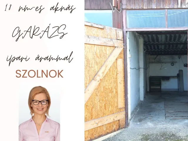 Eladó garázs Szolnok 18 nm