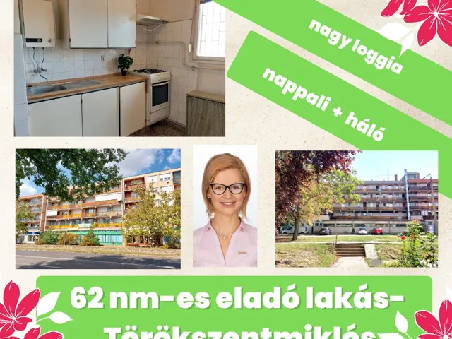 Eladó lakás Törökszentmiklós 62 nm