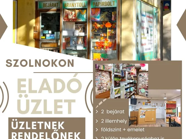 Eladó kereskedelmi és ipari ingatlan Szolnok 46 nm