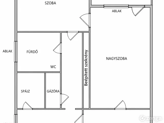 Eladó lakás Kazincbarcika, Belváros 58 nm