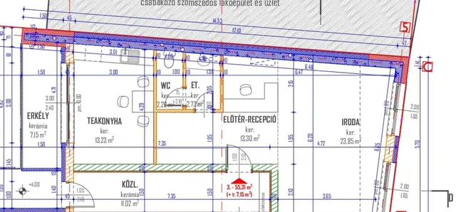 Eladó kereskedelmi és ipari ingatlan Debrecen, Belváros 59 nm