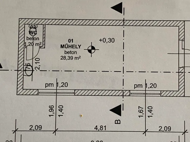 Eladó kereskedelmi és ipari ingatlan Nyíregyháza, Belváros, Katona utca 40 nm