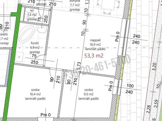 Eladó lakás Vámosszabadi 53 nm