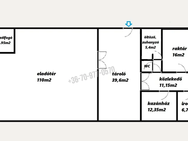 Eladó kereskedelmi és ipari ingatlan Tatabánya, Kertváros, Jászai Mari utca 209 nm