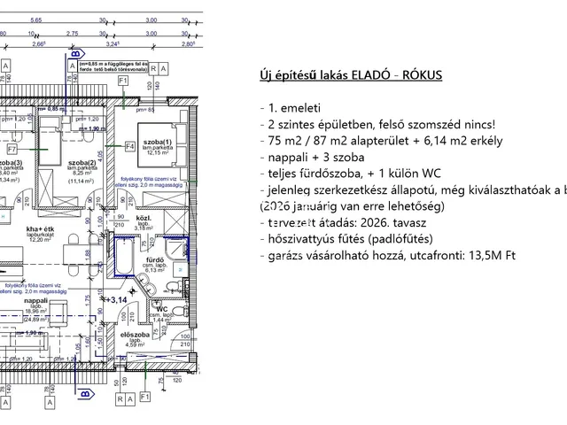 Eladó lakás Szeged, Rókus 87 nm