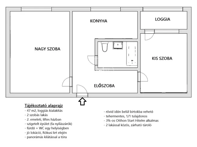 Eladó lakás Szeged, Rókus, Rókusi körút 48 nm