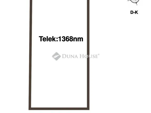 Eladó telek Valkó 1368 nm