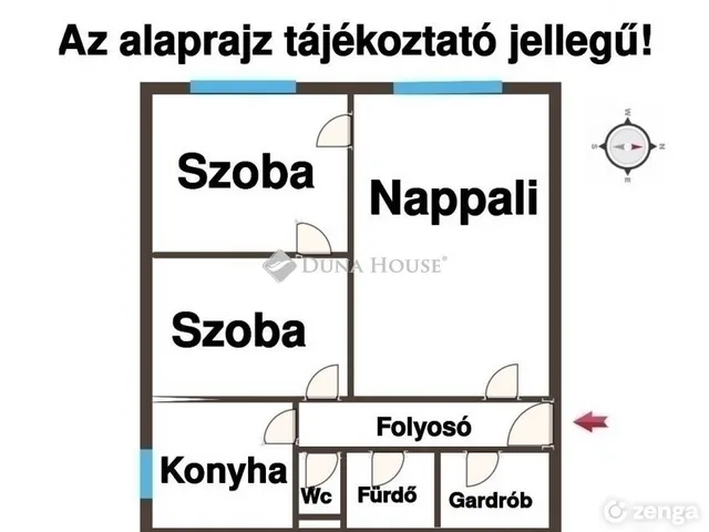 Eladó lakás Budapest XV. kerület 53 nm