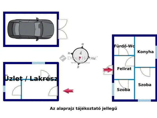 Eladó kereskedelmi és ipari ingatlan Kecskemét 76 nm