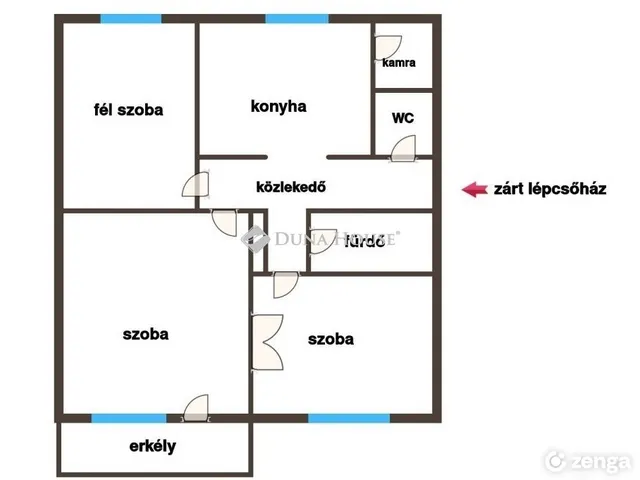 Eladó lakás Izsák 62 nm
