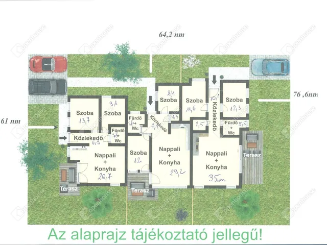 Eladó új építésű lakópark Szentkirályszabadja 70 nm