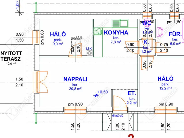 Eladó ház Monorierdő 60 nm