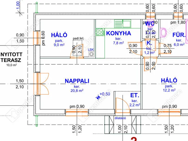 Eladó ház Monorierdő 60 nm