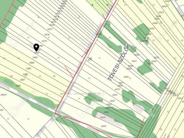 Eladó telek Péteri 1460 nm