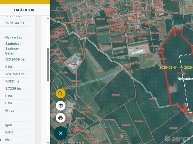 Eladó mezőgazdasági ingatlan Nyírkarász 7900 nm