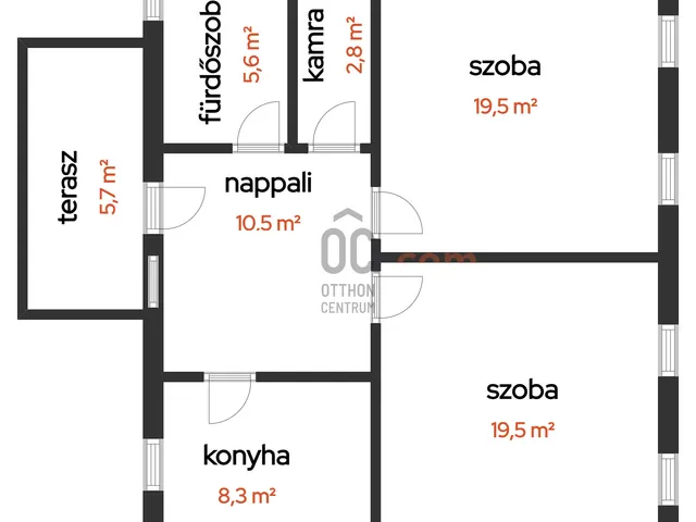 Eladó ház Tiszavárkony 66 nm