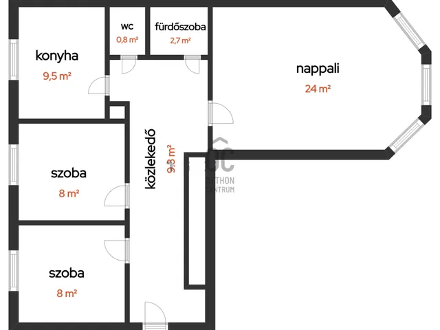 Eladó lakás Szolnok, Belváros 66 nm