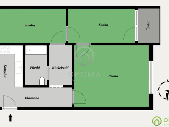 Eladó lakás Budapest XIII. kerület, Újlipótváros 68 nm