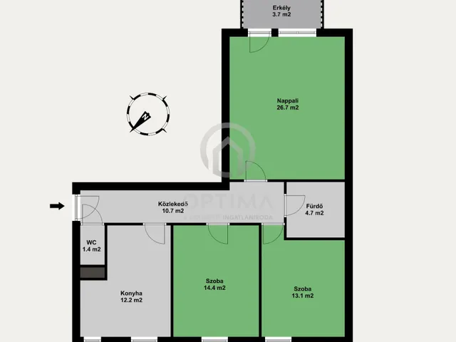 Eladó lakás Budapest XIX. kerület, Felső Kispest, Báthory utca 83 nm