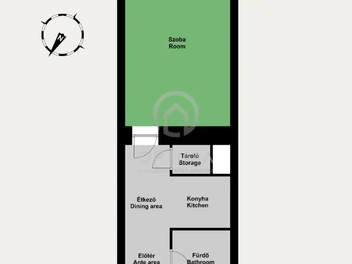 Kiadó lakás Budapest IX. kerület, Belső Ferencváros, Vámház körút 9. 43 nm