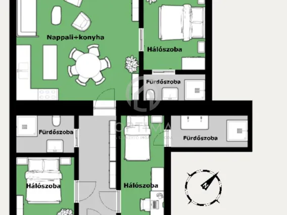 Eladó lakás Budapest VII. kerület, Rottenbiller utca - Jósika utca 74 nm