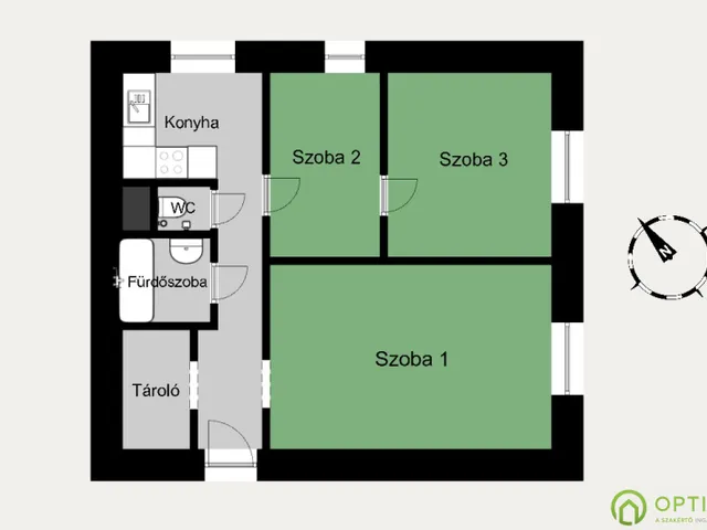 Eladó lakás Budapest XV. kerület, Rákospalota, Páskomliget utca 53 nm