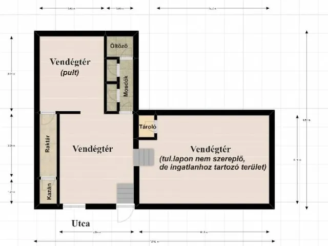 Eladó kereskedelmi és ipari ingatlan Budapest VII. kerület 118 nm