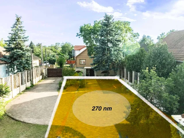 Eladó telek Budapest XVIII. kerület 270 nm