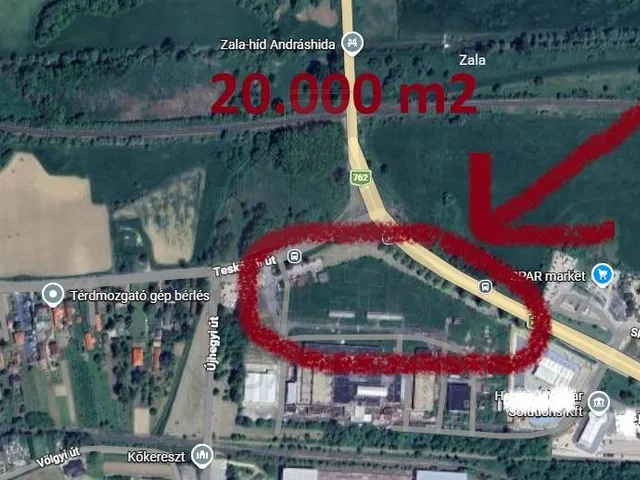 Eladó telek Zalaegerszeg, Vorhota 20000 nm