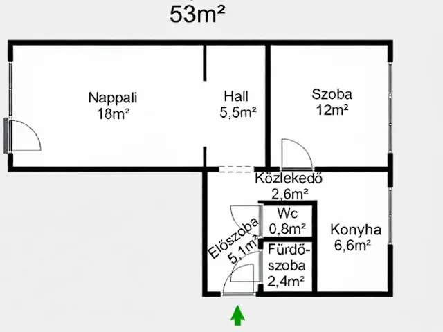 Eladó lakás Tatabánya 53 nm