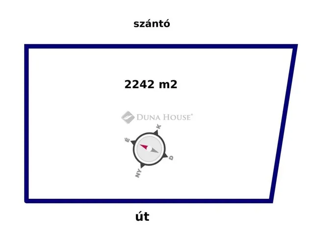 Eladó telek Vértesacsa 2242 nm