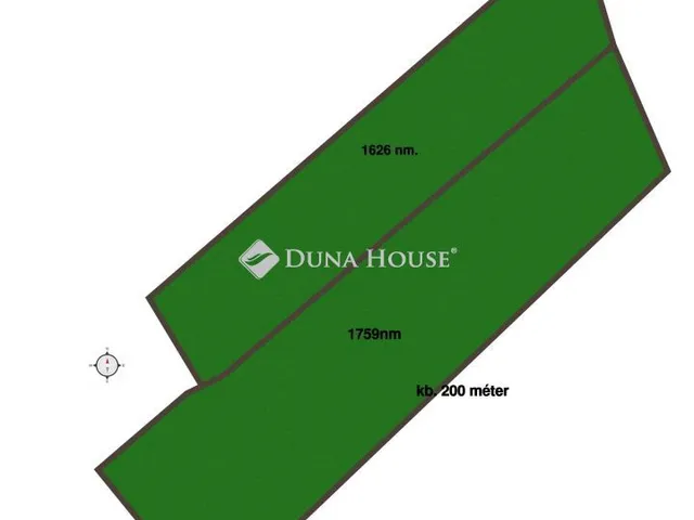 Eladó telek Isztimér, Zártkert 3385 nm