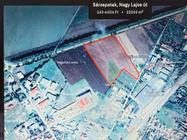 Eladó mezőgazdasági ingatlan Sárospatak 22043 nm