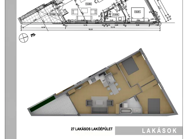 Eladó lakás Budapest XV. kerület, Rákospalota 67 nm