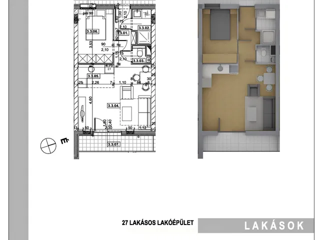 Eladó lakás Budapest XV. kerület, Rákospalota 36 nm