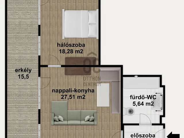 Eladó lakás Budapest IX. kerület, Középső Ferencváros 54 nm