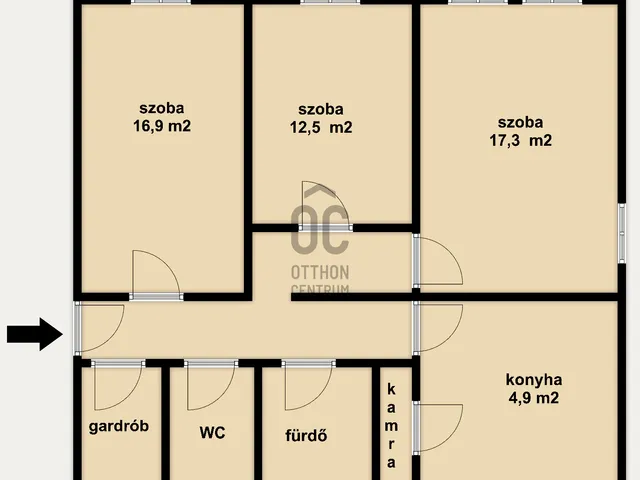Kiadó lakás Budapest III. kerület, Óbuda, Raktár utca 68 nm