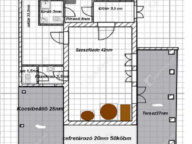 Eladó kereskedelmi és ipari ingatlan Istvándi 122 nm