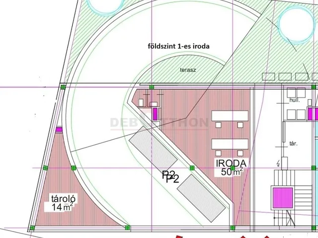 Eladó kereskedelmi és ipari ingatlan Debrecen, Belváros 50 nm