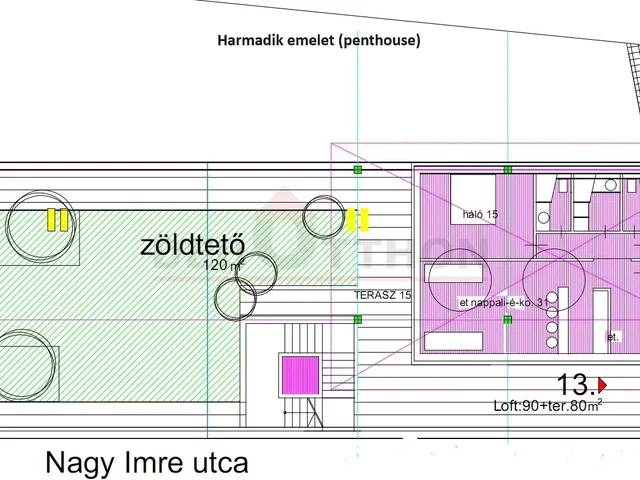 Eladó kereskedelmi és ipari ingatlan Debrecen, Belváros 50 nm