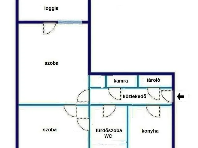 Eladó lakás Debrecen, Libakert 55 nm