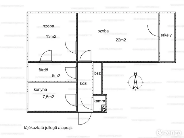 Eladó lakás Zalaegerszeg, Landorhegy 53 nm