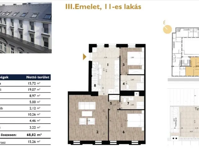Eladó lakás Budapest VII. kerület 69 nm