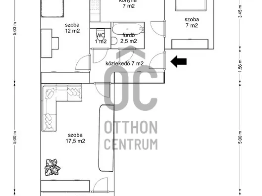 Eladó lakás Budapest XXI. kerület, Szabótelep 55 nm