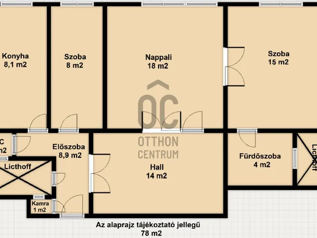 Eladó lakás Budapest VII. kerület, Belső-Erzsébetváros 78 nm